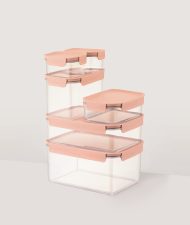 ⁦קופסת אחסון מרובעת 2.75 ליטר מכסה בצבע מנטה מסדרת קלאסיק פלוס של Lock&Lock⁩ – תמונה ⁦3⁩