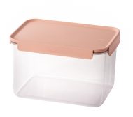 ⁦קופסת אחסון 2 ליטר מכסה בצבע ורוד פסטל מסדרת קלאסיק פלוס של Lock&Lock⁩ – תמונה ⁦6⁩