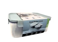 קופסת אחסון מרובעת 1.65 ליטר מכסה בצבע מנטה מסדרת קלאסיק פלוס של Lock&Lock