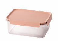⁦קופסת אחסון מרובעת 2.75 ליטר מכסה בצבע ורוד פסטל מסדרת קלאסיק פלוס של Lock&Lock⁩ – תמונה ⁦6⁩