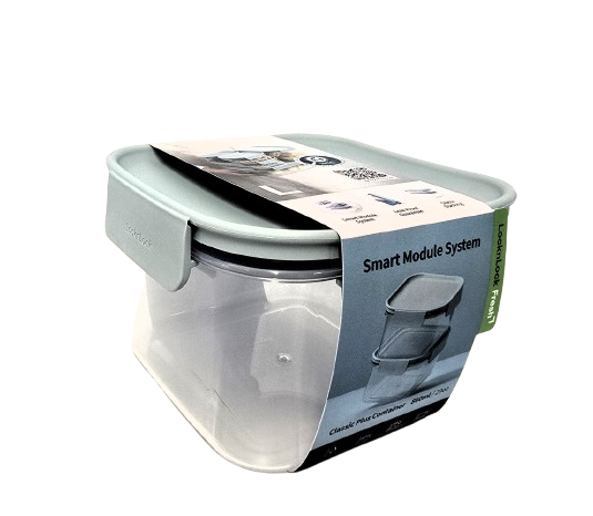 703-451 קופסת אחסון מרובעת 860 מ"ל מכסה בצבע מנטה מסדרת קלאסיק פלוס של Lock&Lock – תמונה 1