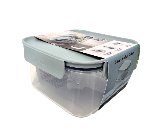 703-452 קופסת אחסון מרובעת 1.25 ליטר מכסה בצבע מנטה מסדרת קלאסיק פלוס של Lock&Lock – תמונה 1