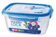 סט 15 קופסאות אחסון הרמטיות מסדרת "סאונד לוק" של Lock&Lock עם מכסה כחול – תמונה 6
